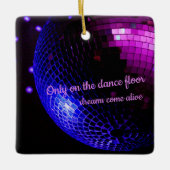 Dance Floor Disco Ball Keramisch Ornament (Voorkant)