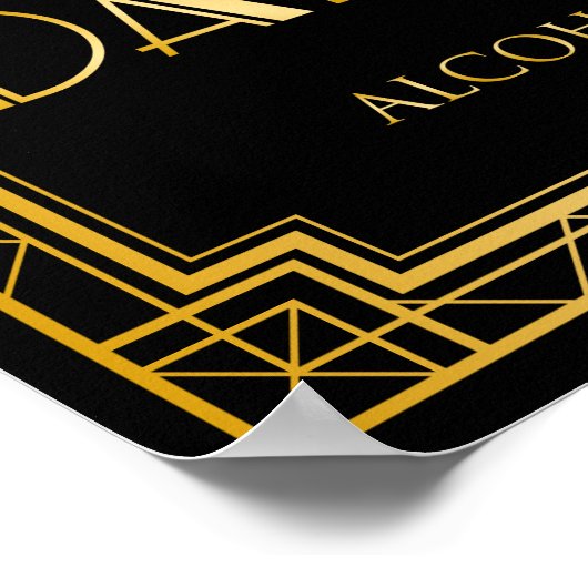 Dance Floor Wedding Sign | Gatsby Art Deco Poster (Hoek)