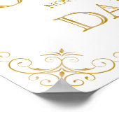 Dance Floor Wedding Sign | Moderne kalligrafie Poster (Hoek)