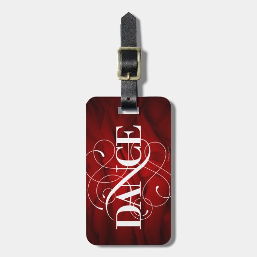 Dance Flourish Bagagelabel (Voorkant verticaal)