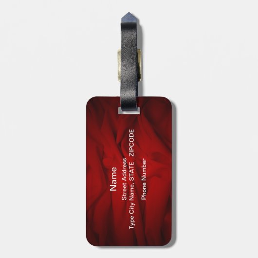 Dance Flourish Bagagelabel (Achterkant verticaal)