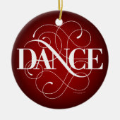 Dance Flourish Ceramic Ornament (Voorkant)