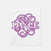 Dance Flourish Fleece Deken (Voorkant)