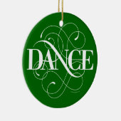 Dance Flourish Keramisch Ornament (Rechts)