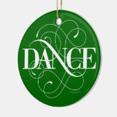 Dance Flourish Keramisch Ornament (Links)