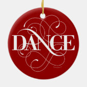 Dance Flourish Keramisch Ornament (Achterkant)