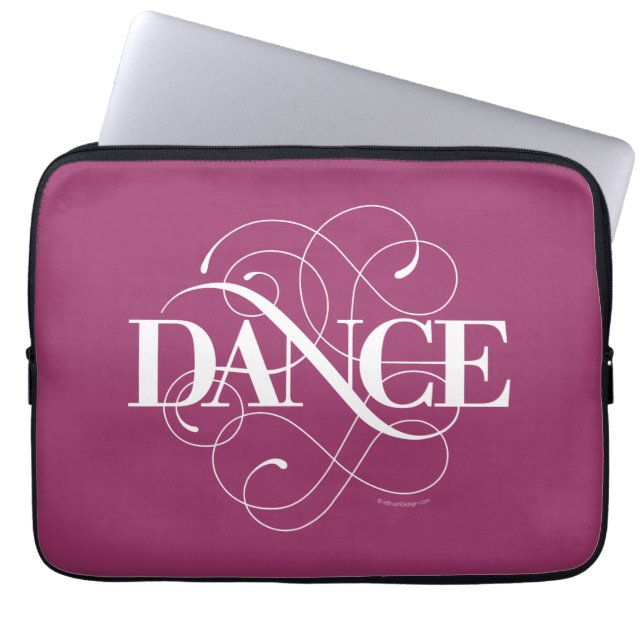 Dance Flourish Laptop Sleeve (Voorkant)