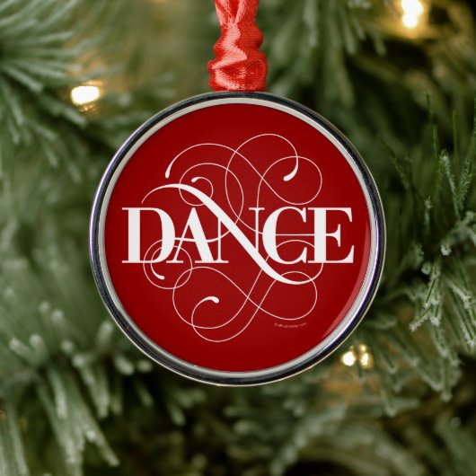 Dance Flourish Metal Ornament (Boom)