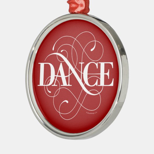 Dance Flourish Metal Ornament (Links)