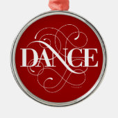 Dance Flourish Metal Ornament (Voorkant)
