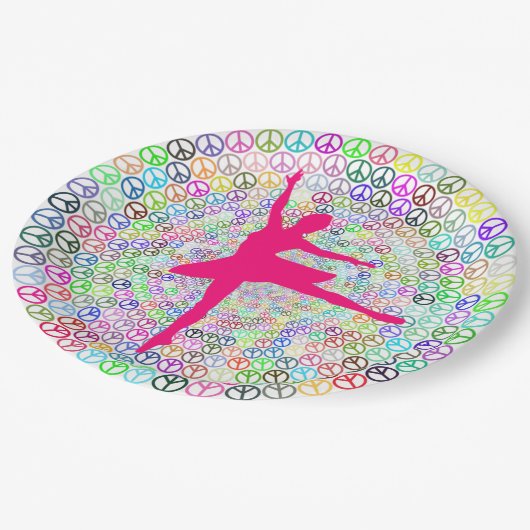 Dance for Peace Paper-Bord Papieren Bordje (Gekanteld)