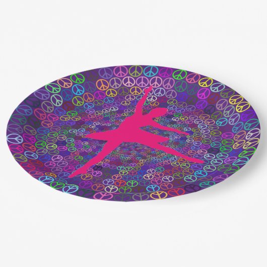 Dance for Peace Papieren Bordje (Gekanteld)