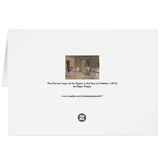 Dance Foyer bij de opera van Edgar Degas (Achterkant Horizontaal)