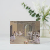 Dance Foyer bij de opera van Edgar Degas Briefkaart (Staand voorkant)