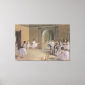 Dance Foyer bij de opera van Edgar Degas Canvas Afdruk (Voorkant)