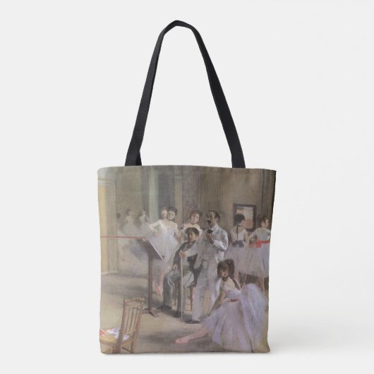 Dance Foyer bij de opera van Edgar Degas Tote Bag (Achterkant)
