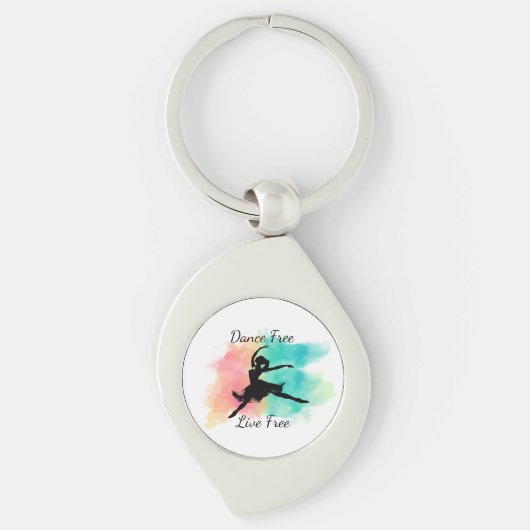 Dance Free Live Free Dance Keychain (Voorkant)