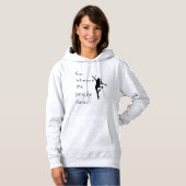 Dance gaat waar de mensen denken hoodie (Voorkant volledig)