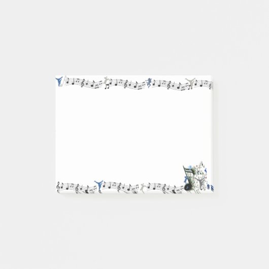 Dance Genres silhouettes en Music Post-It Notes (Voorkant)