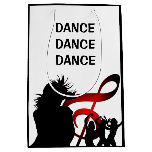 Dance Girl Modern Custom Medium Cadeauzakje (Voorkant)