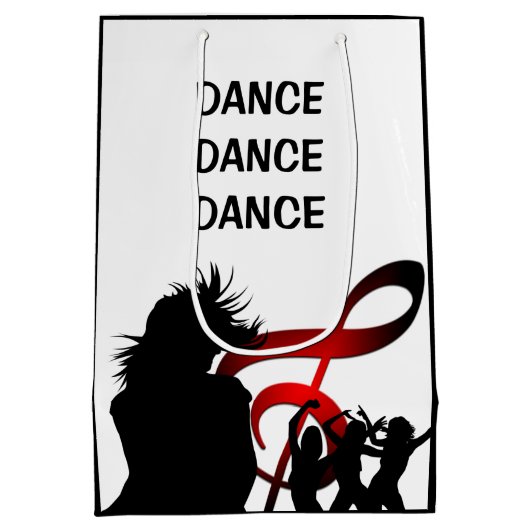 Dance Girl Modern Custom Medium Cadeauzakje (Achterkant)