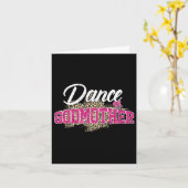 Dance Godmother Leopard Grappig Dancing Godmother Kaart (Gele Bloem)