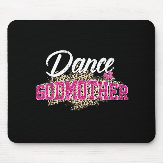 Dance Godmother Leopard Grappig Dancing Godmother Muismat (Voorkant)