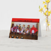 Dance Hall Girls Happy Birthday Kaart (Gele Bloem)