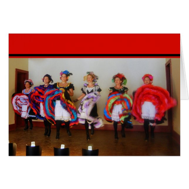 Dance Hall Girls Kaart (Voorkant Horizontaal)