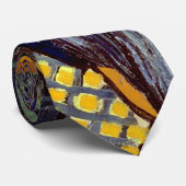 Dance Hall in Arles Van Gogh Fine Art Stropdas (Opgerold)