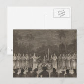 Dance, Hapaee, Tonga Briefkaart (Voorkant / Achterkant)