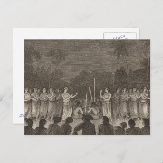 Dance, Hapaee, Tonga Briefkaart (Voorkant / Achterkant)