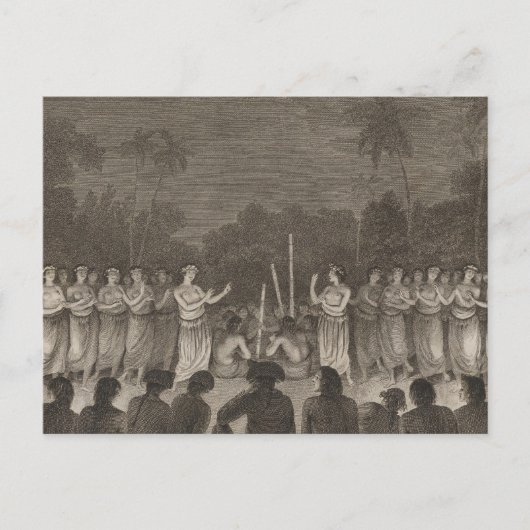 Dance, Hapaee, Tonga Briefkaart (Voorkant)