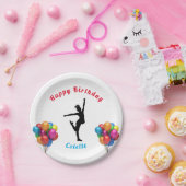 Dance Happy Birthday Ballons Papieren Borden Papieren Bordje (Feest)