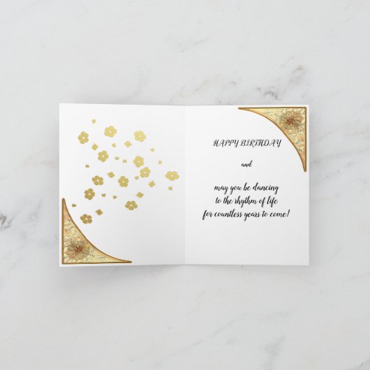 Dance, Happy Birthday Kaart (Binnen)