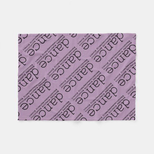 Dance Hashtags Fleece Deken (Voorkant (Horizontaal))