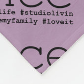 Dance Hashtags Fleece Deken (Hoek)