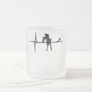 Dance Heart Beat beroemd gemaakt door Stiletto She Matglas Koffiemok