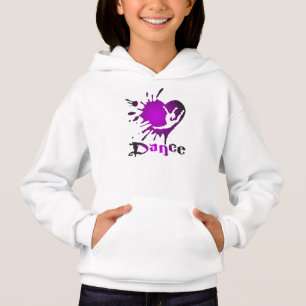 Dance Heart Splat Girls Shirten Hoodies aanpassen