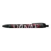 Dance Hearts Zwarte Inkt Pen (Bovenkant)