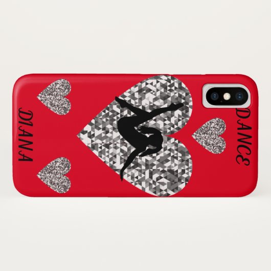 Dance heeft nauwelijks een Apple iPhone X hoesje i (Achterkant (horizontaal))