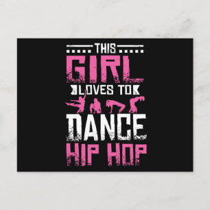 Dance Hip Hop Girl Briefkaart