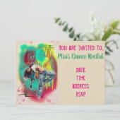 Dance hip hop modern dans overweging kaart (Staand voorkant)