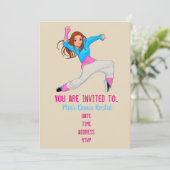 Dance hip hop modern dans overweging kaart (Staand voorkant)