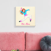 Dance hiphop meisje naam slaapkamer canvas afdruk (Insitu (Woonkamer))