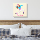 Dance hiphop meisje naam slaapkamer canvas afdruk (Insitu (Slaapkamer))