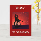 DANCE/HOLD U IN ARMS 1st JUBILEUM Kaart (Gele Bloem)