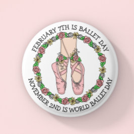 Dance Holiday | Balletdag Ronde Button 5,7 Cm
