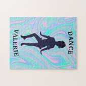Dance Hologram Puzzle met haar naam! Legpuzzel (Horizontaal)
