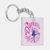 Dance - Ik hou van dans Sleutelhanger (Voorkant Links)